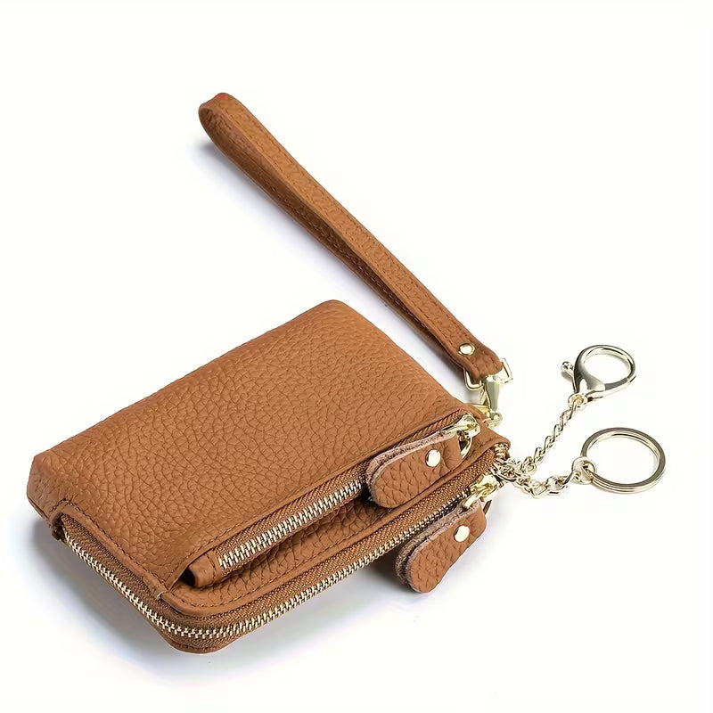 LuxeZip™ Multi-Pocket Leather Wristlet Wallet