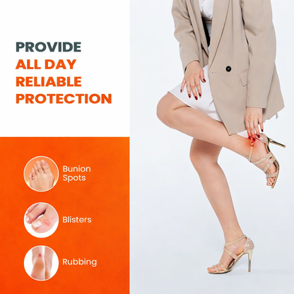 Blister Treatment Bandages for Feet – Prevent & Heal Blisters, Waterproof Anti-Blister Cushions for Heels, Toes, and Feet