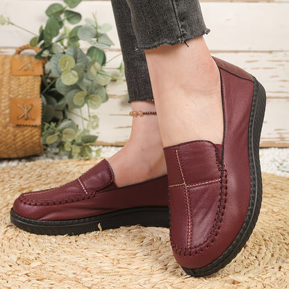 🔥Top Seller – Limited-Time Discount! Women's Soft-Soled Flat Leather Shoes – Comfortable Fit