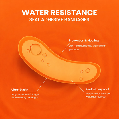 Blister Treatment Bandages for Feet – Prevent & Heal Blisters, Waterproof Anti-Blister Cushions for Heels, Toes, and Feet