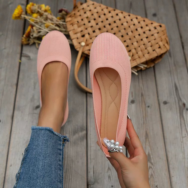 Women's Spring Summer Flat Shoes Round Toe,Comfortable