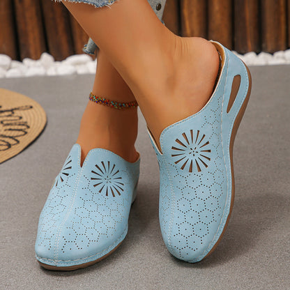 🔥Last Day Sale 60%🔥Comfortable Closed-toe Breathable Wedge Sandals