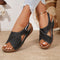 🔥Last Day Sale 60%🔥Cross Strap Retro Elegant Versatile Casual Wedge Sandals