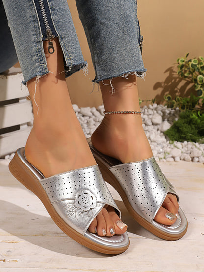 🔥Best Seller-Last Day Sale 60% OFF🔥Floral Decorated Wedge Heel Sandals for Women
