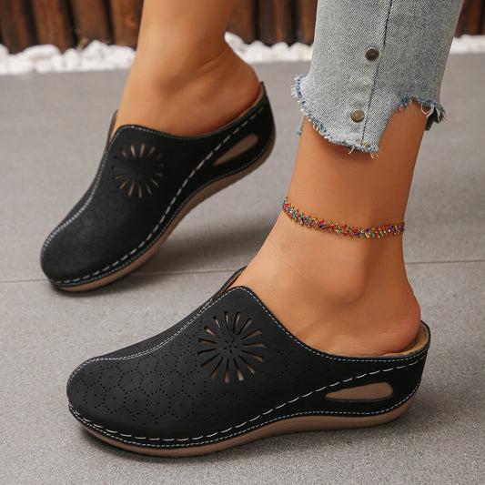 🔥Last Day Sale 60%🔥Comfortable Closed-toe Breathable Wedge Sandals