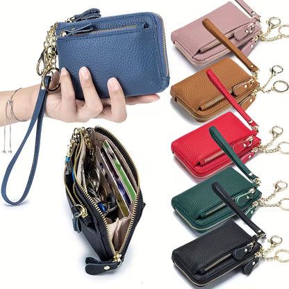 LuxeZip™ Multi-Pocket Leather Wristlet Wallet