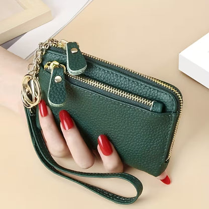 LuxeZip™ Multi-Pocket Leather Wristlet Wallet
